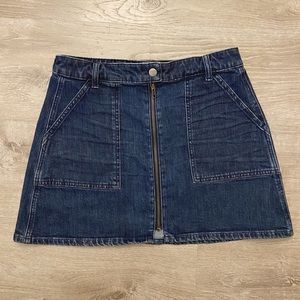 Madewell Denim Utility Zip Skirt